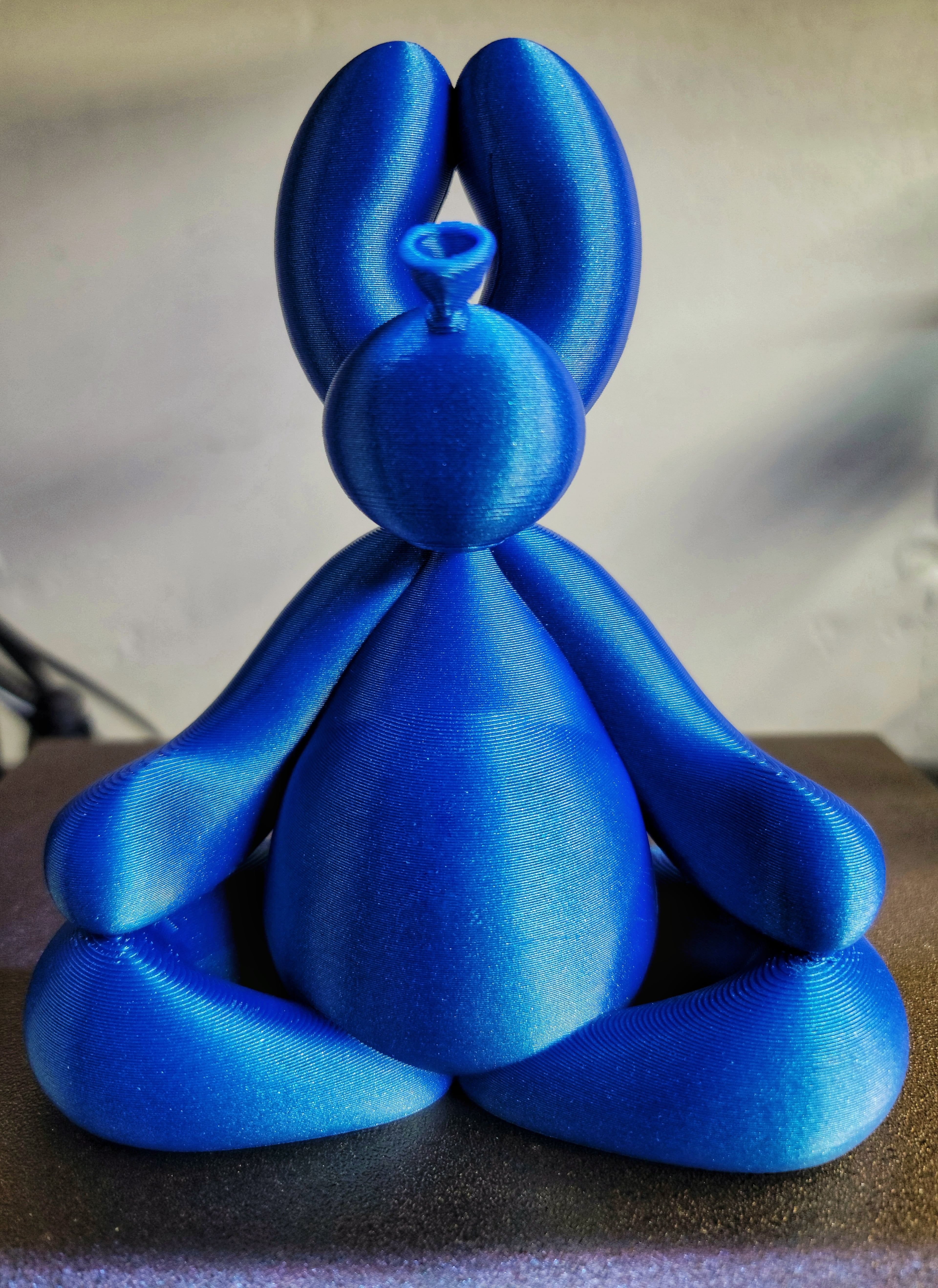 .3 layer height, 0 infill Proto-pasta Joel's Highfive Blue