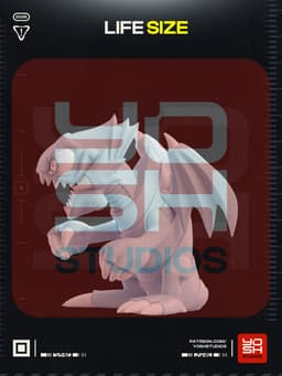 Life Size Blue Dragon 3D Printer STL file 3d model