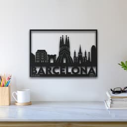 Barcelona Wall Art 3d model