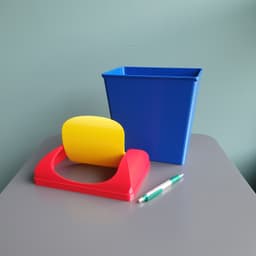 Swing-top Trash Can 3d model