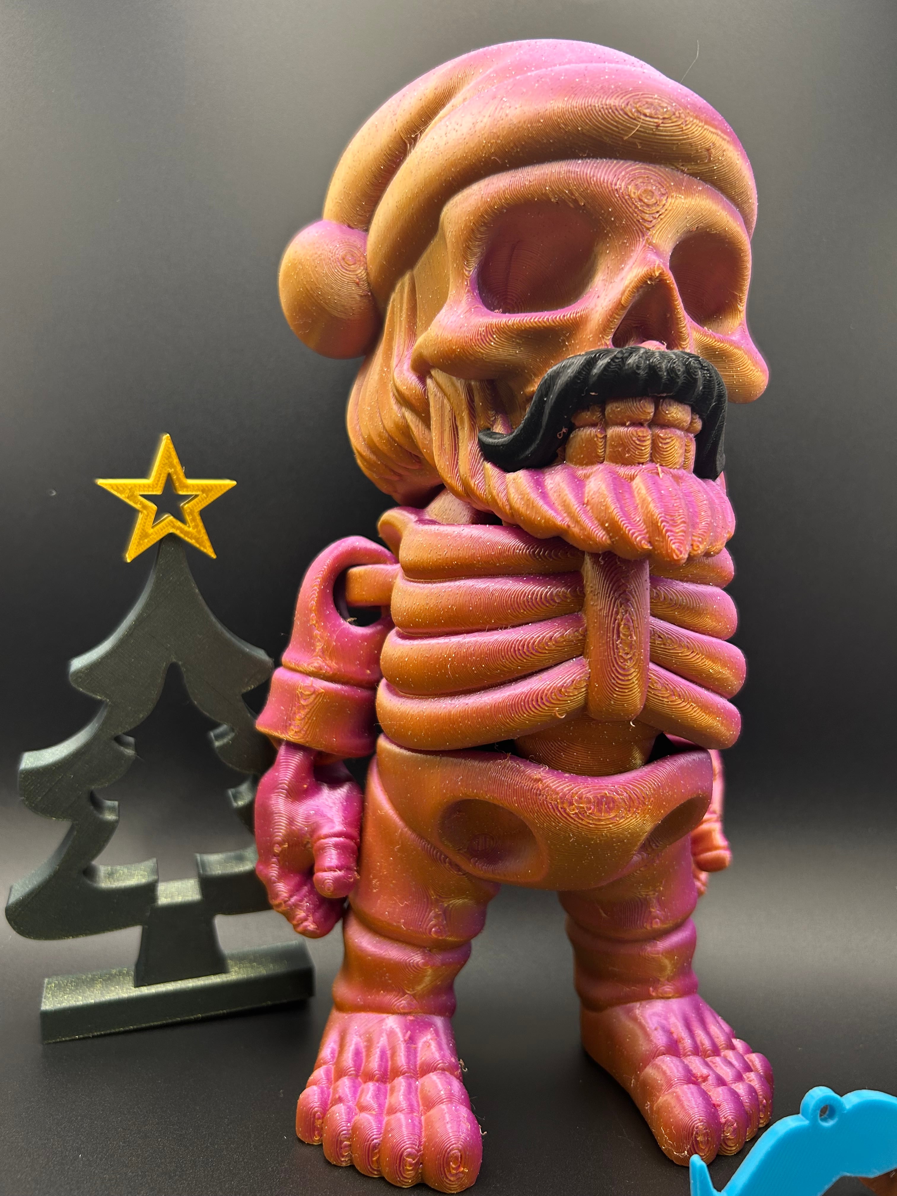 Print BIG for Movember - Santa with the Black Moustache