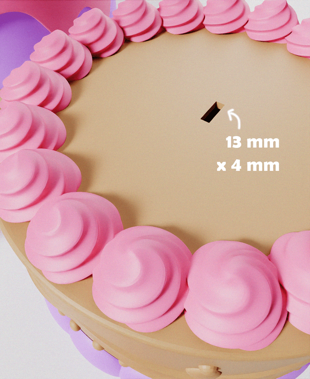 Cupcake & 2 Cakes Modular Set 3d model