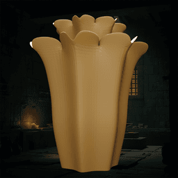 Flower-Shaped Pencil Holder 3d model