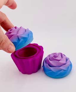 Cupcake Container -Fluffy Frosting 3d model