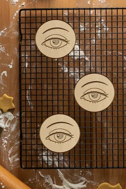 Eye Cookie Cutter, Biscuit Cutter 3d model
