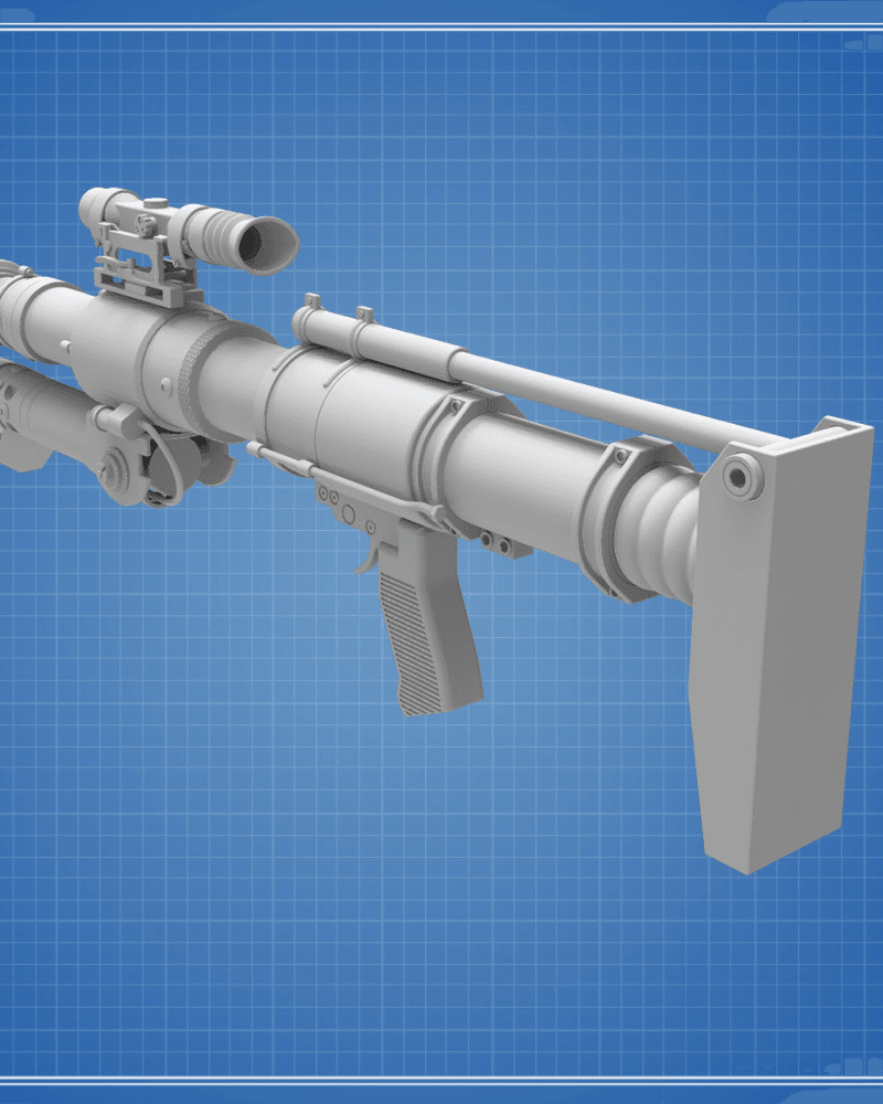 CJ-9 Electrified Bo-Rifle - Star Wars 3d model