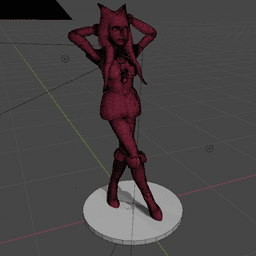 Festive Togruta Christmas Figure 3d model