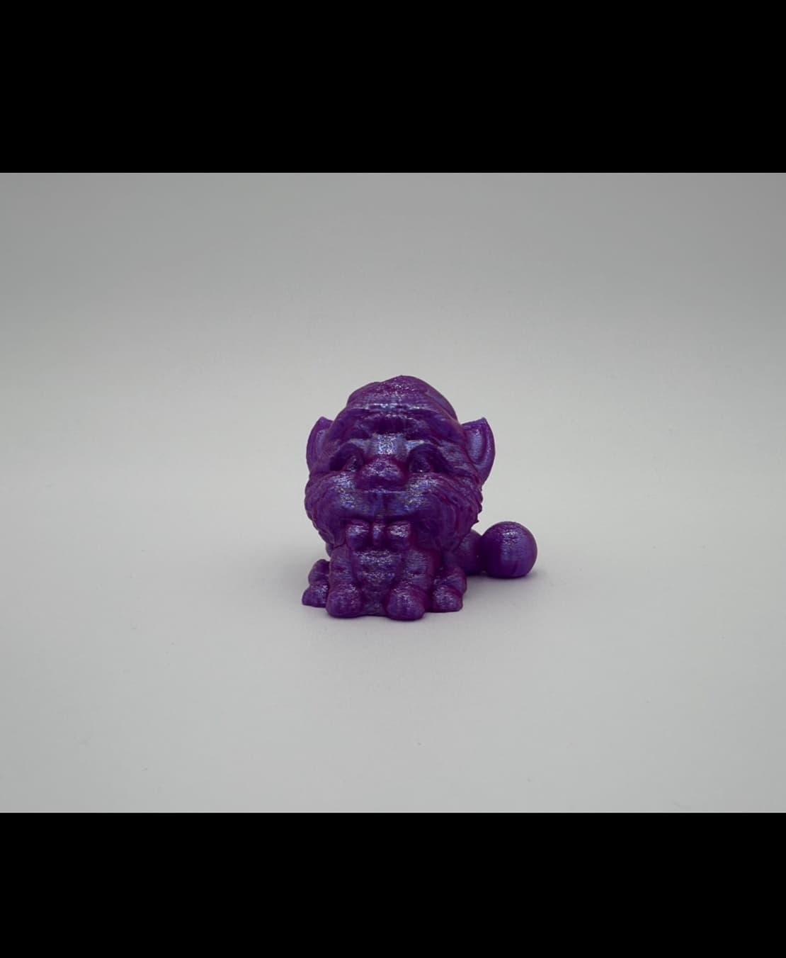 Purple Shiny Christmas Kitty