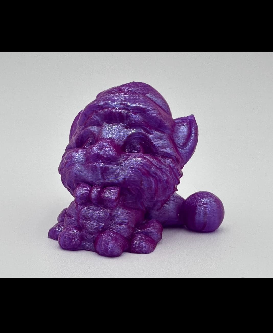Purple Shiny Christmas Kitty