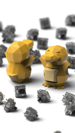 Psyduck - Keyboard clicker 3d model