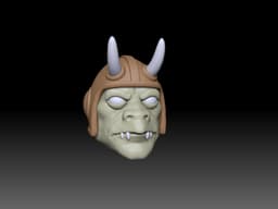 Genaral Tataran Head MOTU Classics 3d model