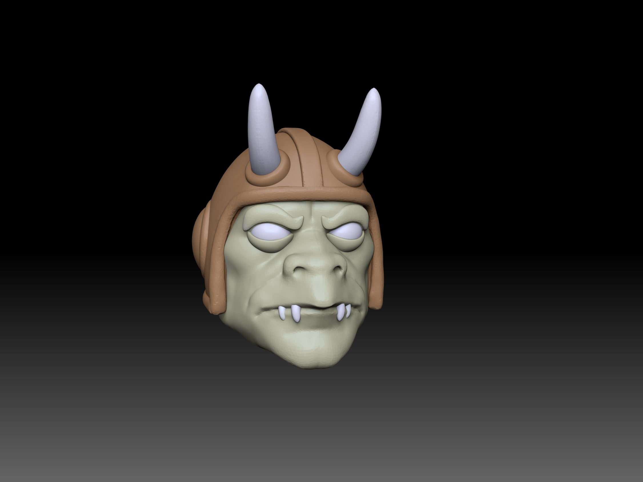 Genaral Tataran Head MOTU Classics 3d model