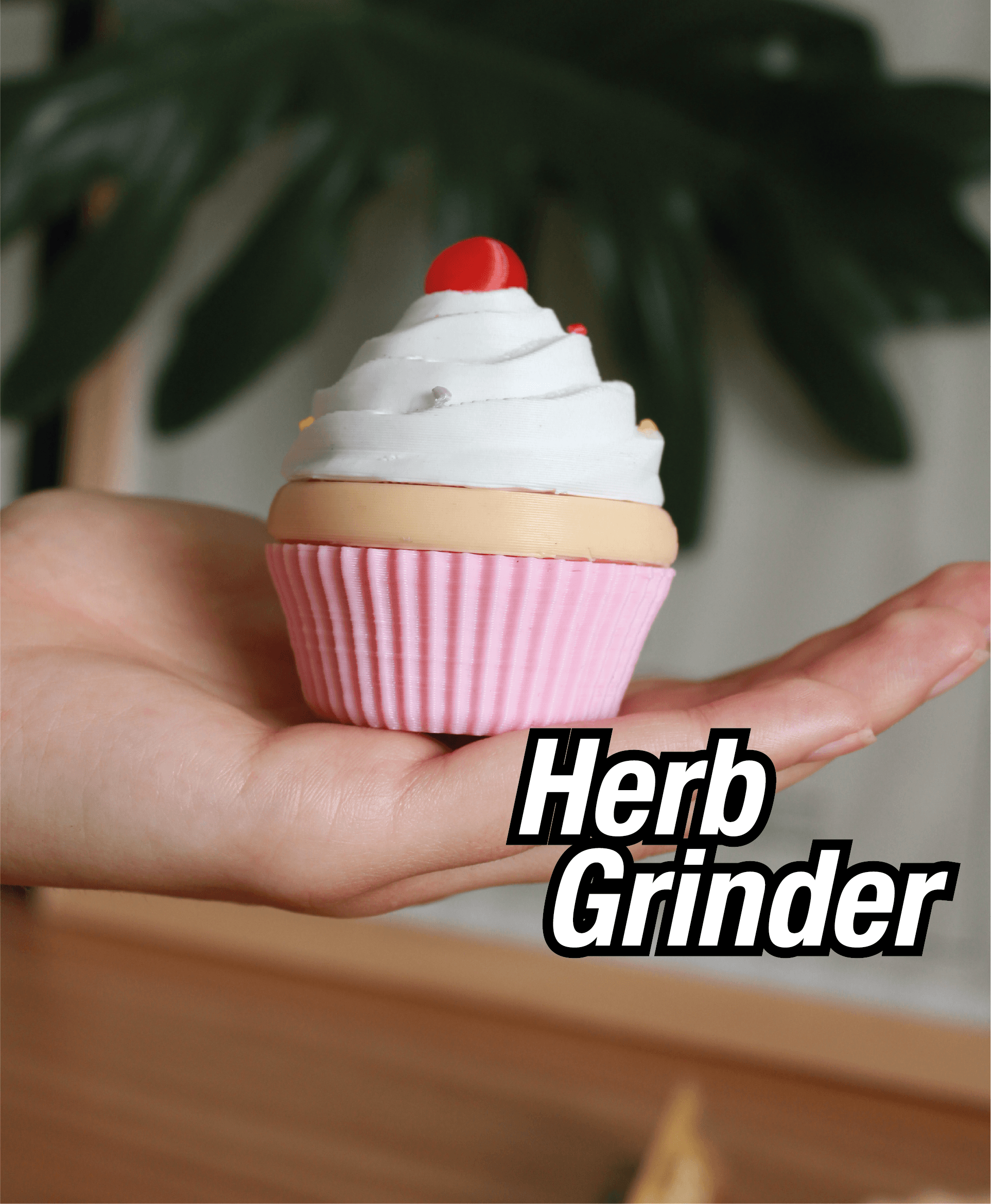Cherry Cupcake Grinder.stl 3d model