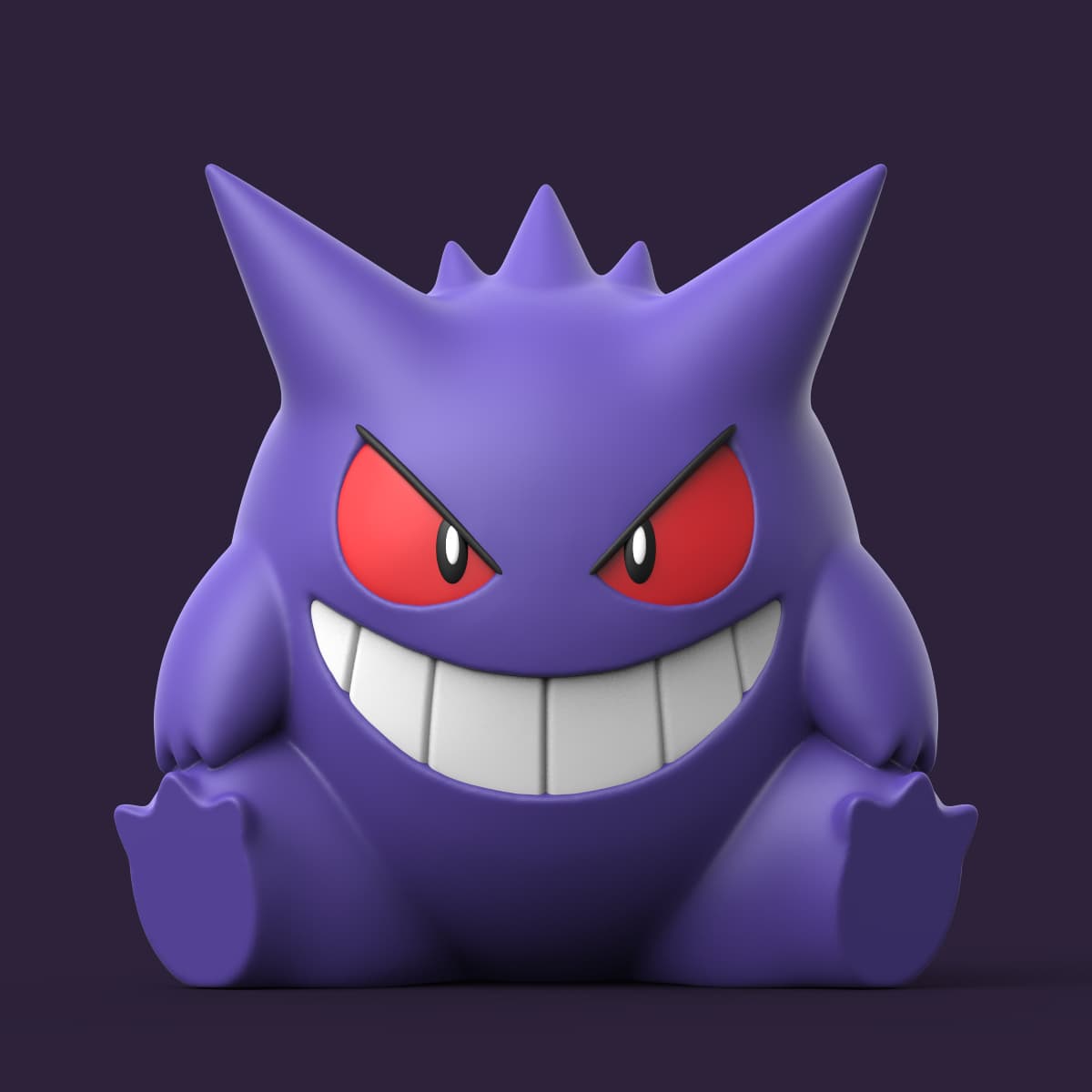 Gengar (Easy Print No Supports) 3d model
