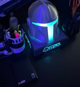 Mandalorian Helmet Display Stand 3d model