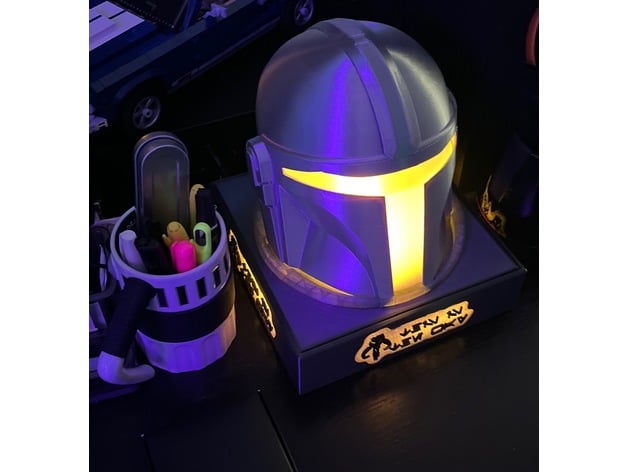 Mandalorian Helmet Display Stand 3d model