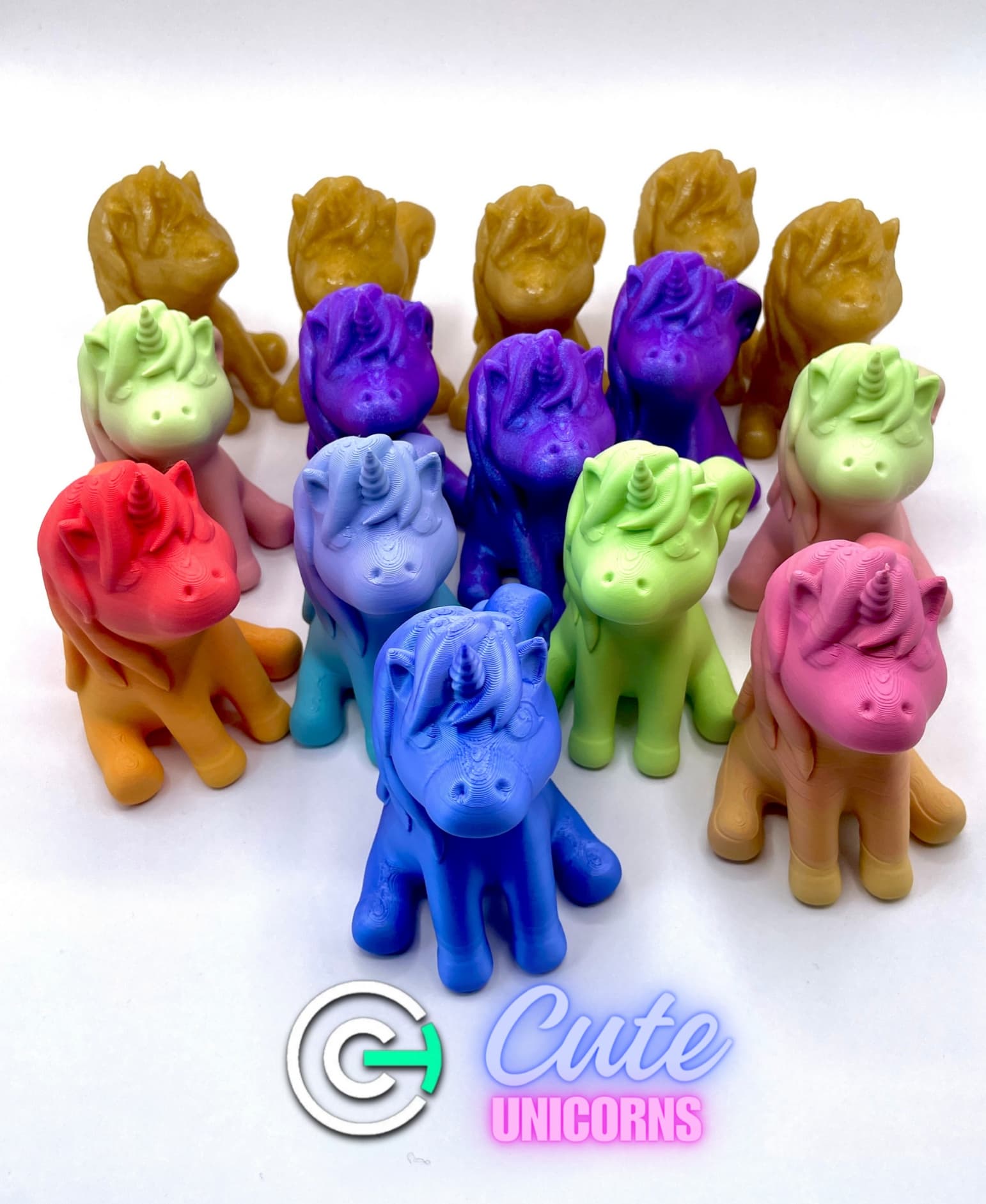 Cute Unicorn (No supports) 3d model