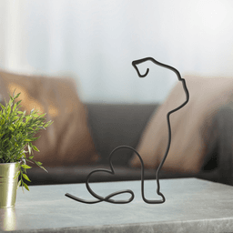 Dog Line Art, Modern, Minimalist 3d model