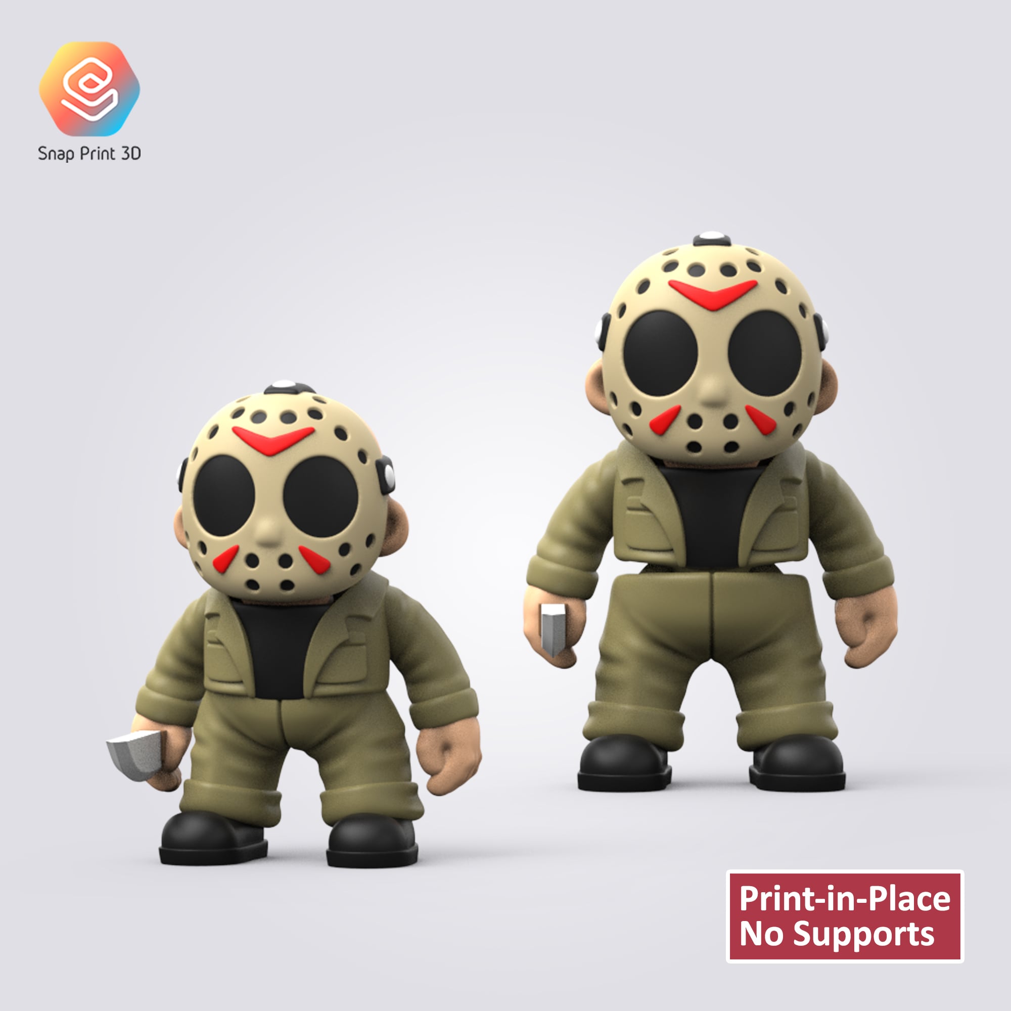 Flexi Halloween Jason 3d model