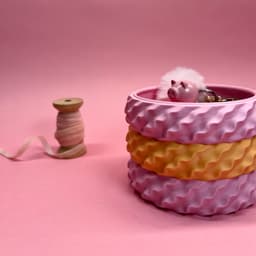 Stackable bowl “cream” 3d model