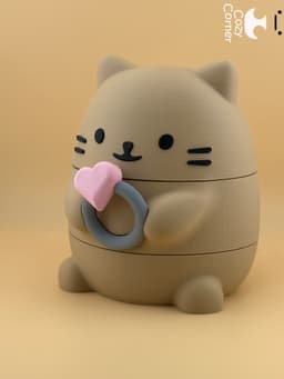 Cat jewelry box 3d model