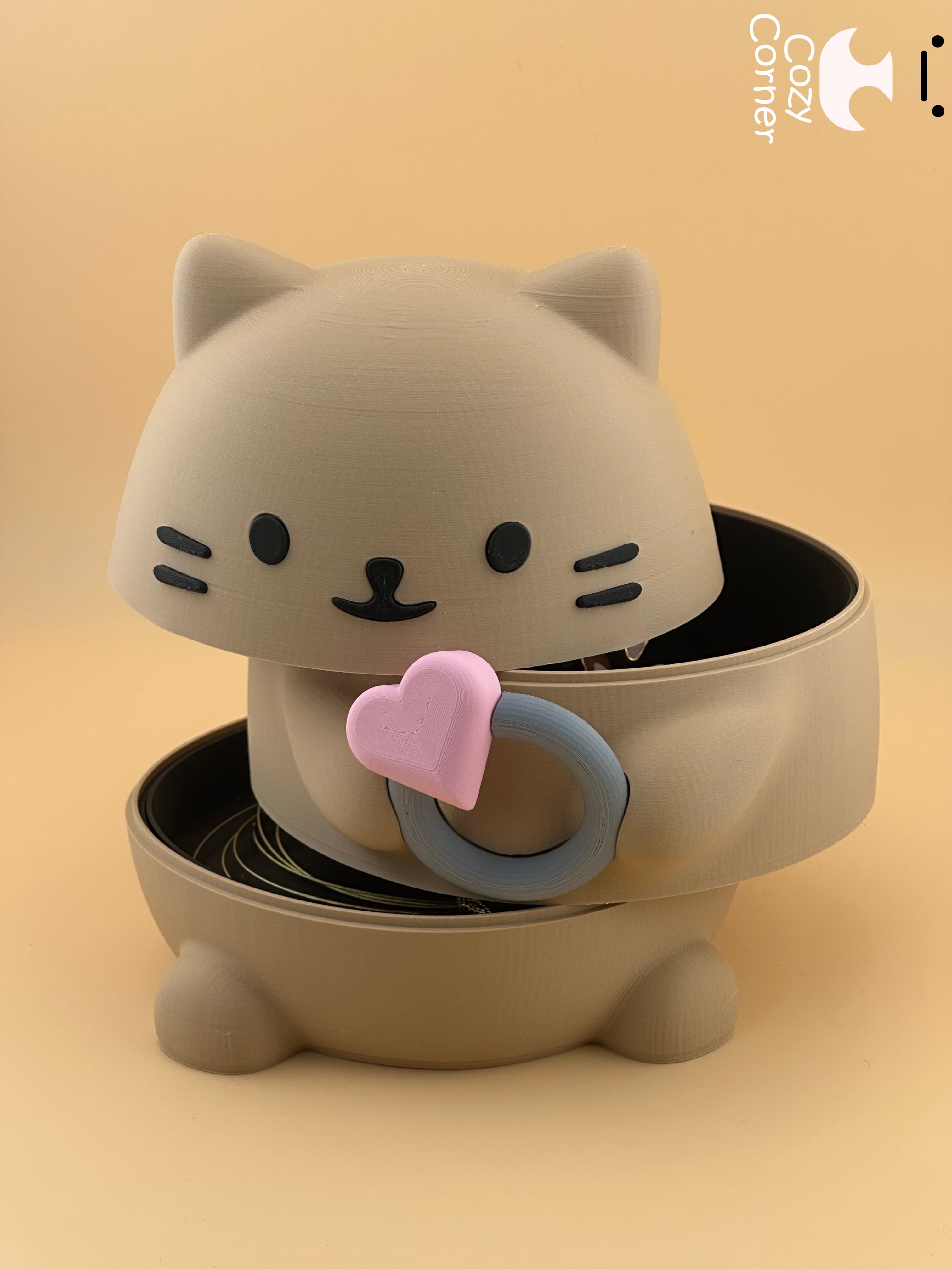 Cat jewelry box 3d model
