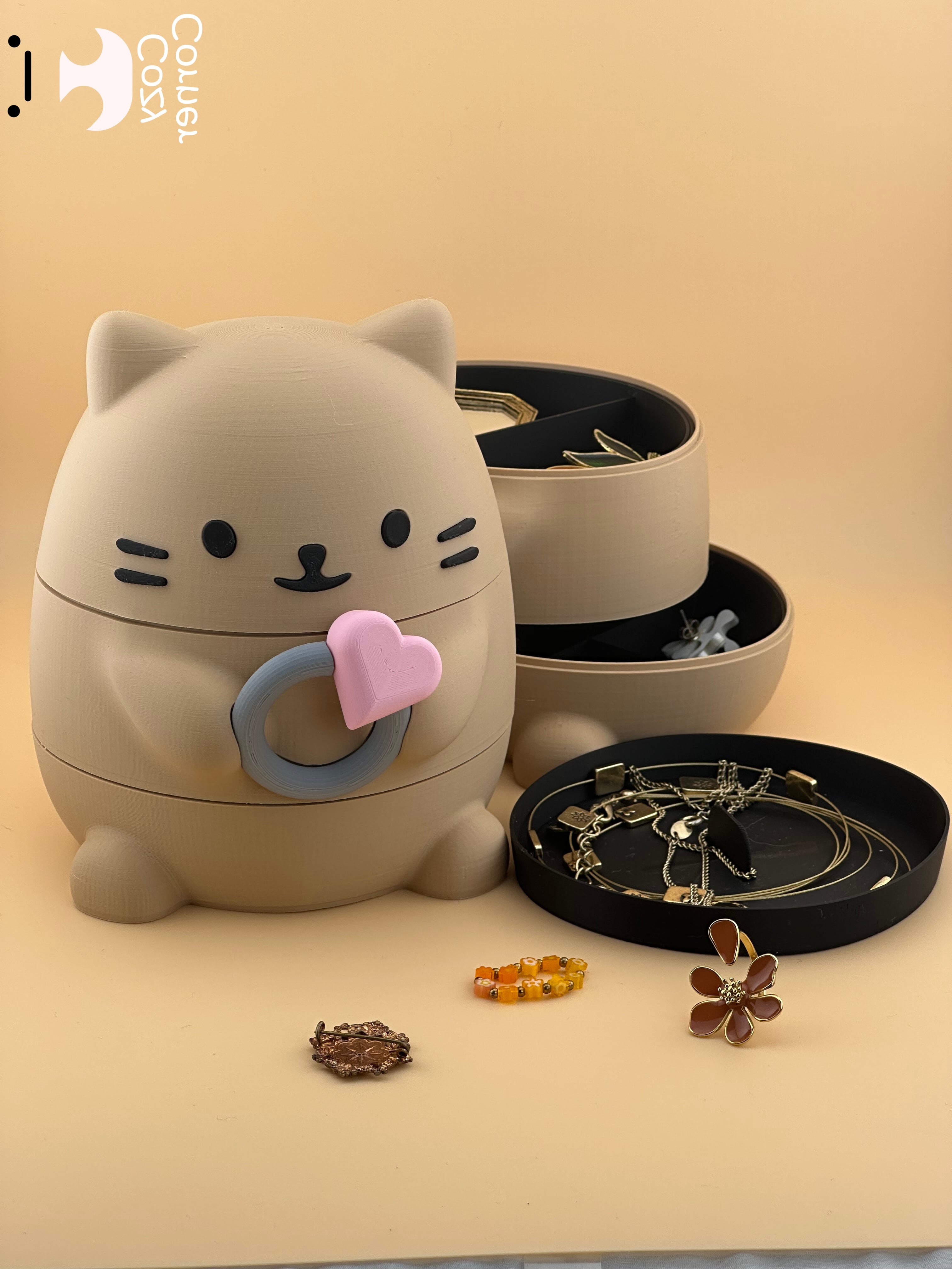 Cat jewelry box 3d model