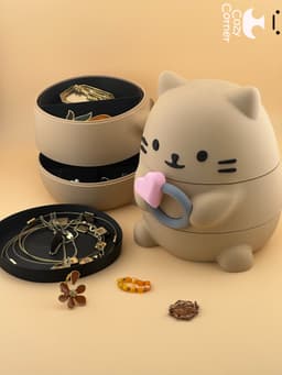 Cat jewelry box 3d model