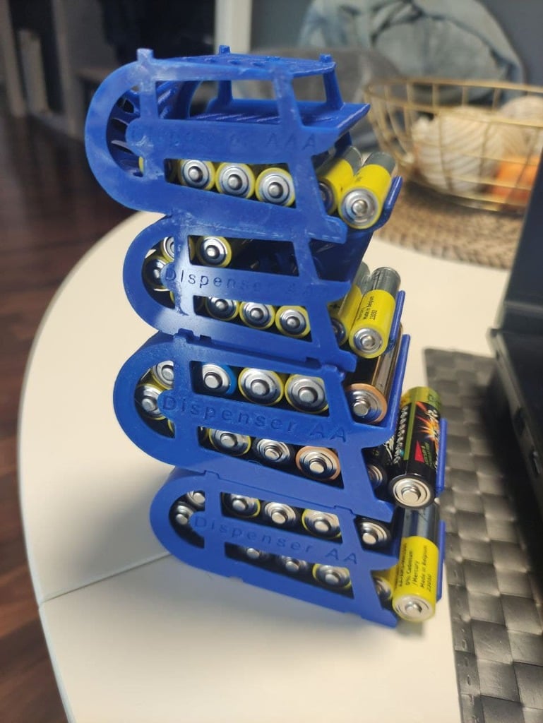 Battery Dispenser rotary stackable 3d model