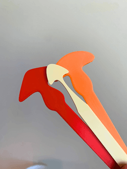 Mushroom Bookmarks with Tree Trunk Stand 3d model