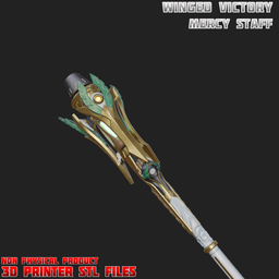 Sci-fi Mercy Winged Victory Cosplay Staff Overwatch 3d model
