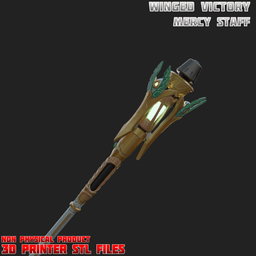 Sci-fi Mercy Winged Victory Cosplay Staff Overwatch 3d model