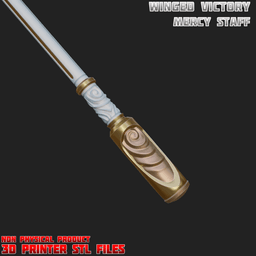Sci-fi Mercy Winged Victory Cosplay Staff Overwatch 3d model
