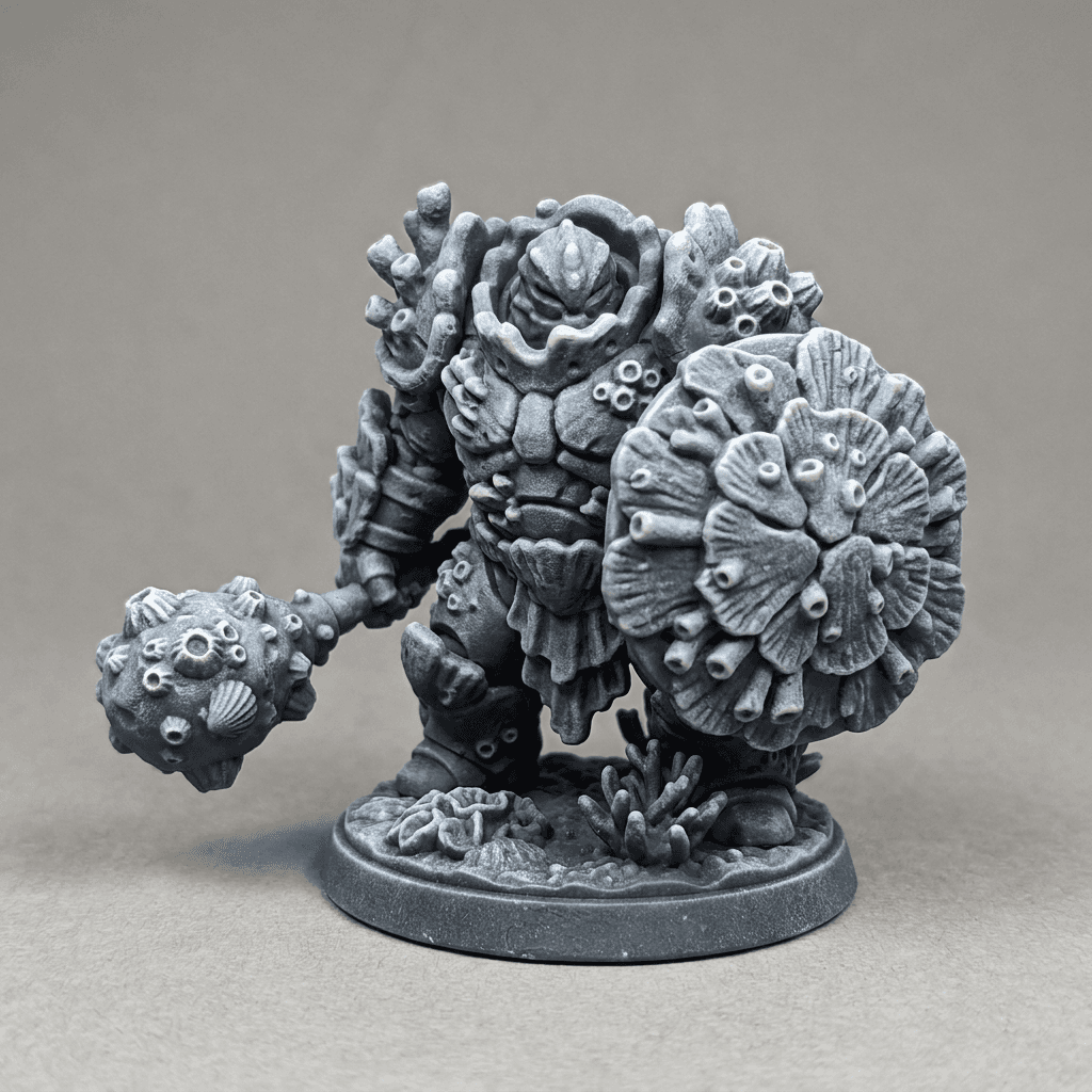 Iris and Orin - Reefplate Guardian STL - Sunken Coral Cult 3d model