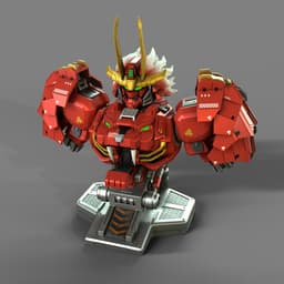 Shingen Takeda Bust 3d model