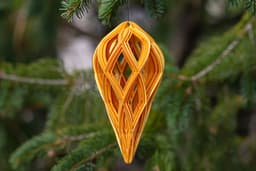 Christmas Teardrop Ornament 2 3d model