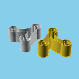 GIT Merge Icon, nestable box (v1) 3d model