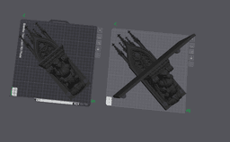 dragon corbel shelf 3d model