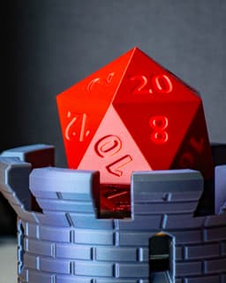 Floating D20 3d model