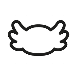 Axolotl Head Cookie Cutter STL File - 4 inches 3d model