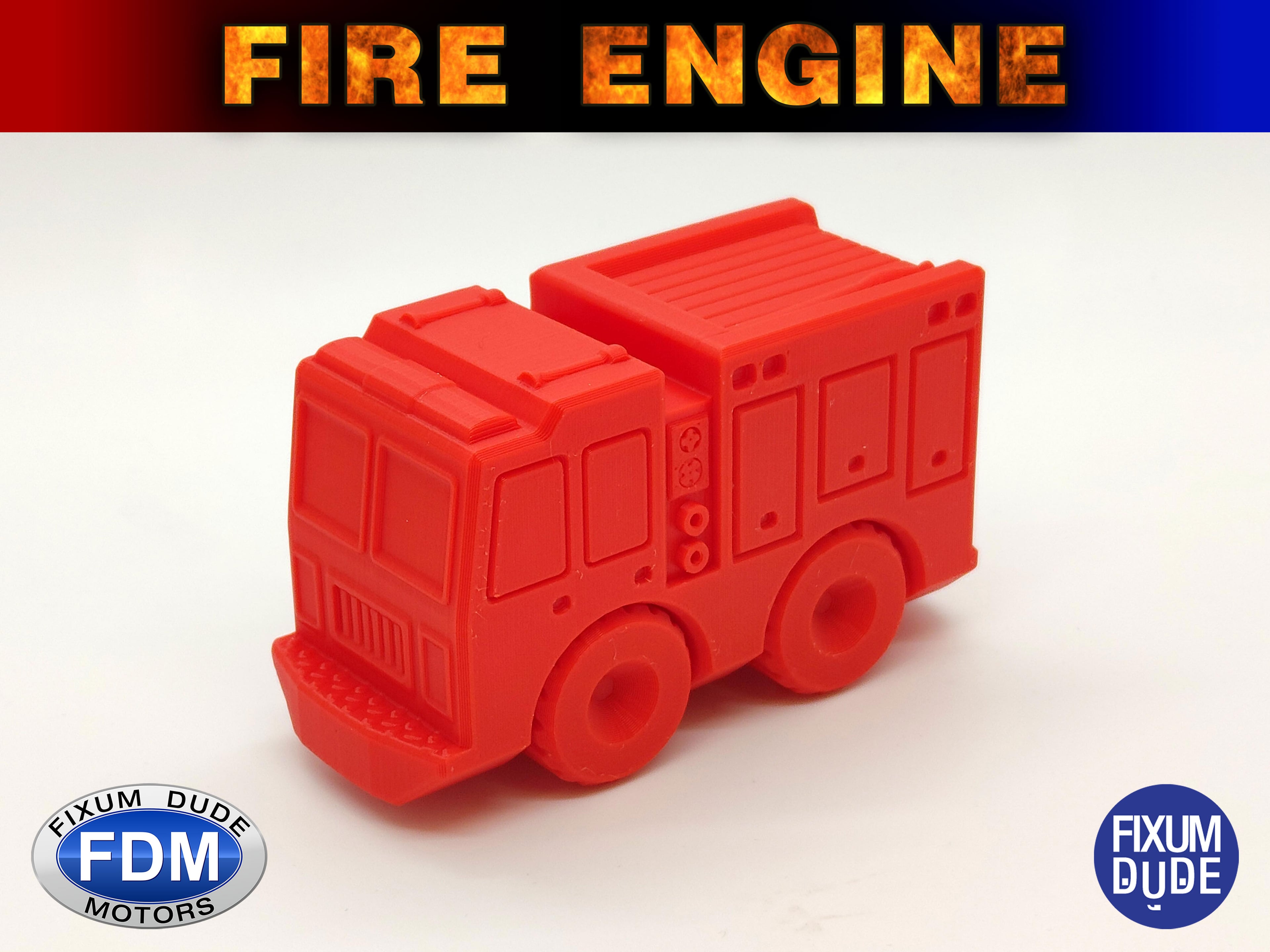 FDM_PrintInPlace_Firetruck_V1.stl 3d model