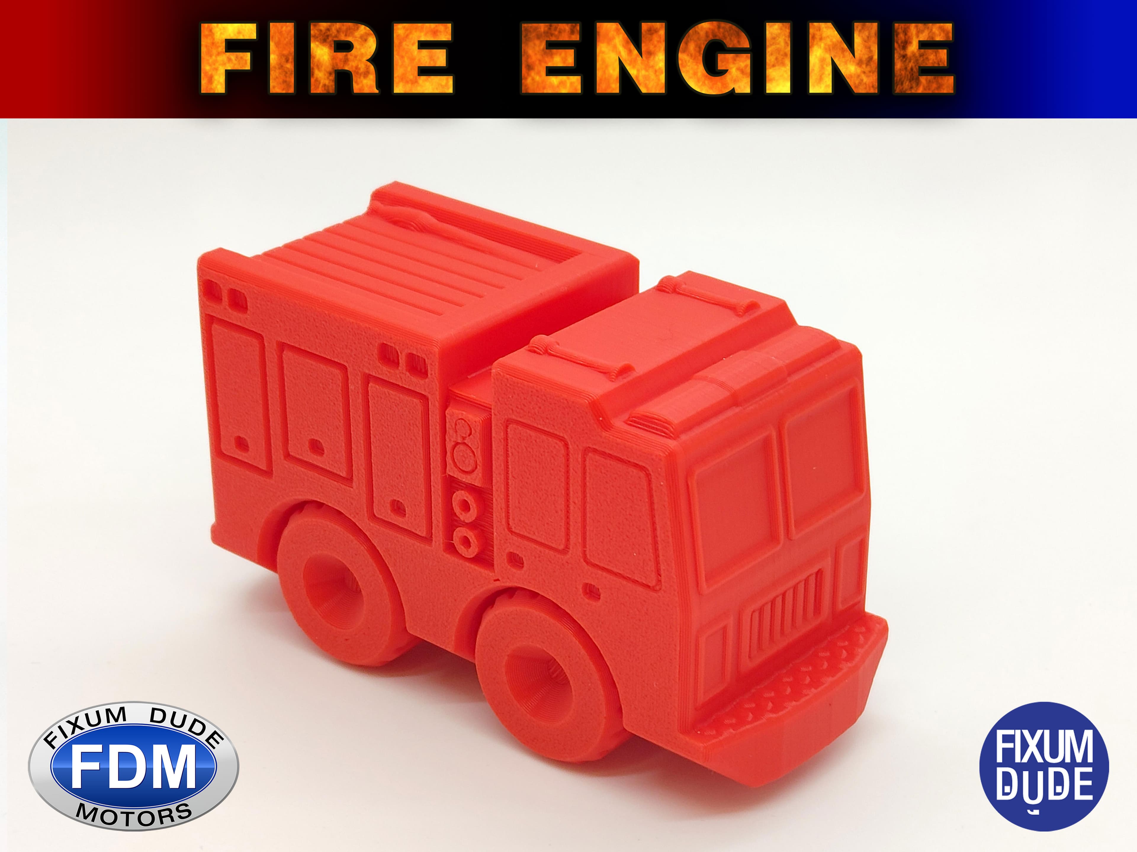 FDM_PrintInPlace_Firetruck_V1.stl 3d model