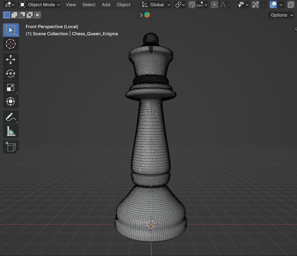 Chess Queen Ornament 3d model