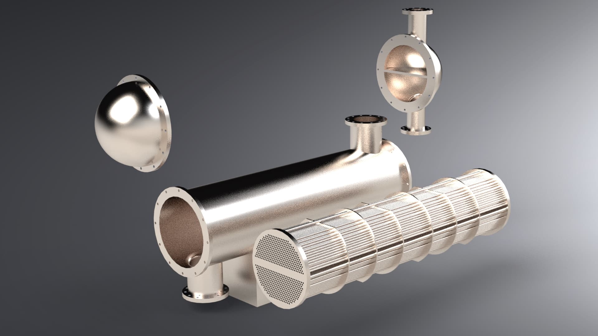 Model of Heat exchanger 3d model