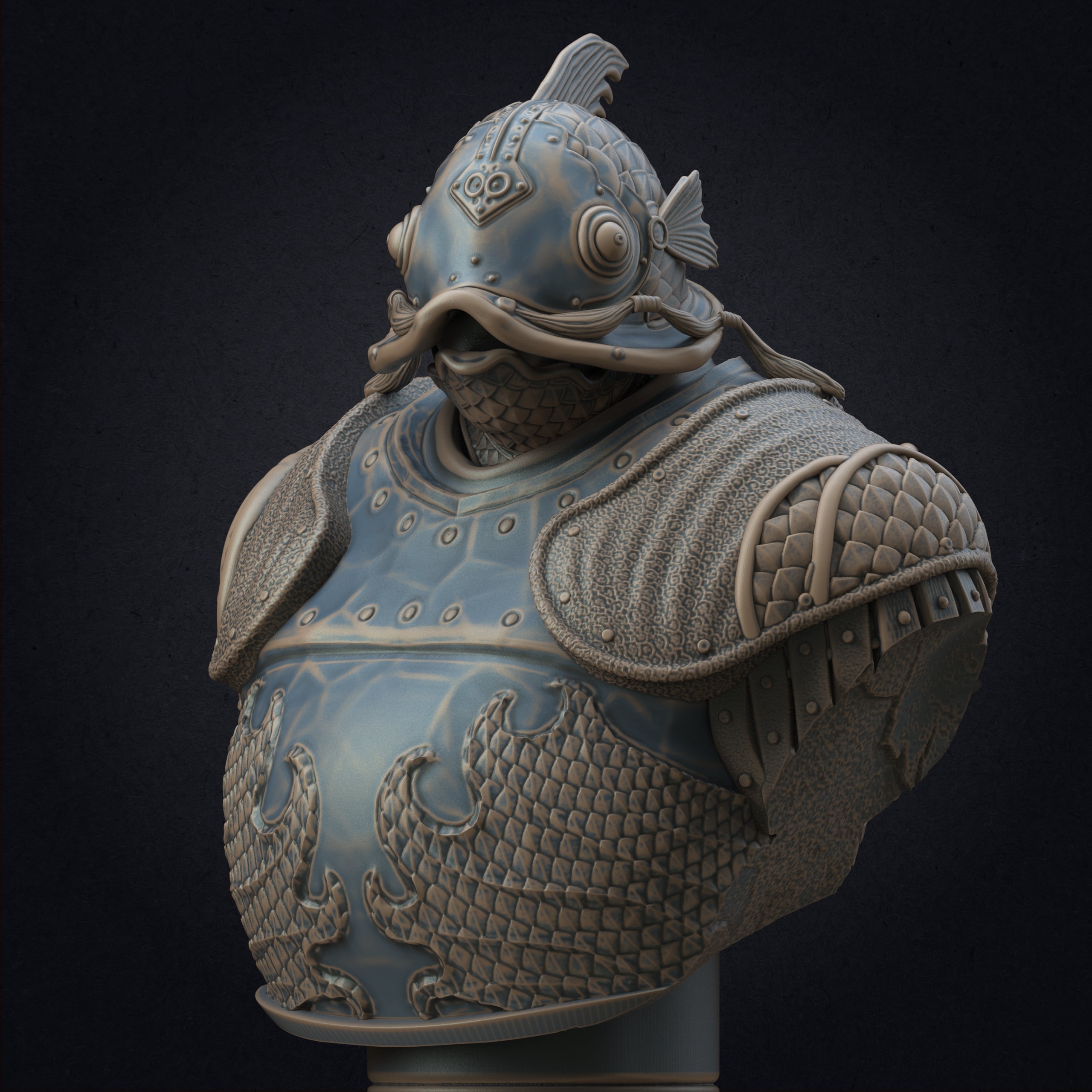 Sir Catfish (Pre-Supported) 3d model