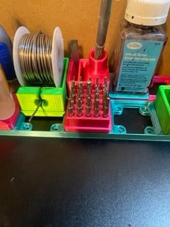 Gridfinity 4mm hex bit holder 1x1 3d model