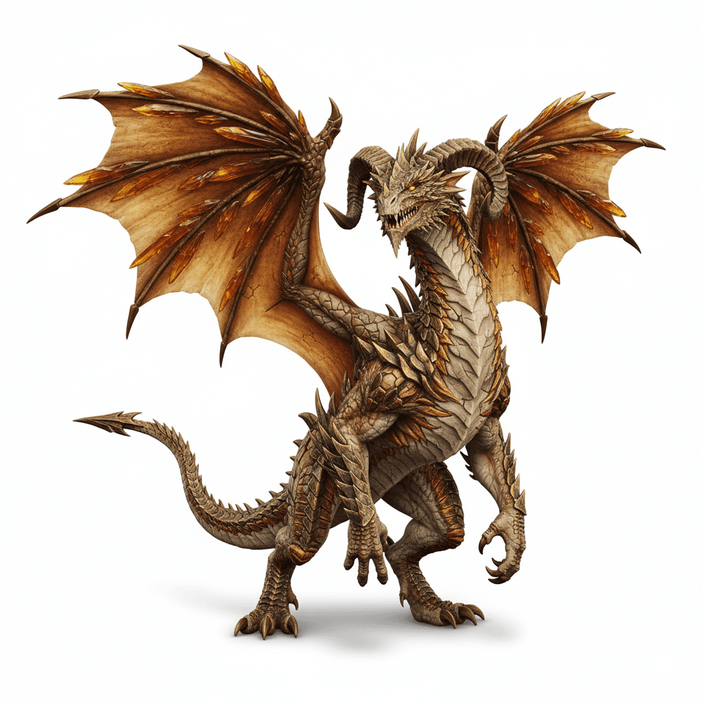 Fantasy Creature : Desert Dragon Ancient Beast Creature 3d model