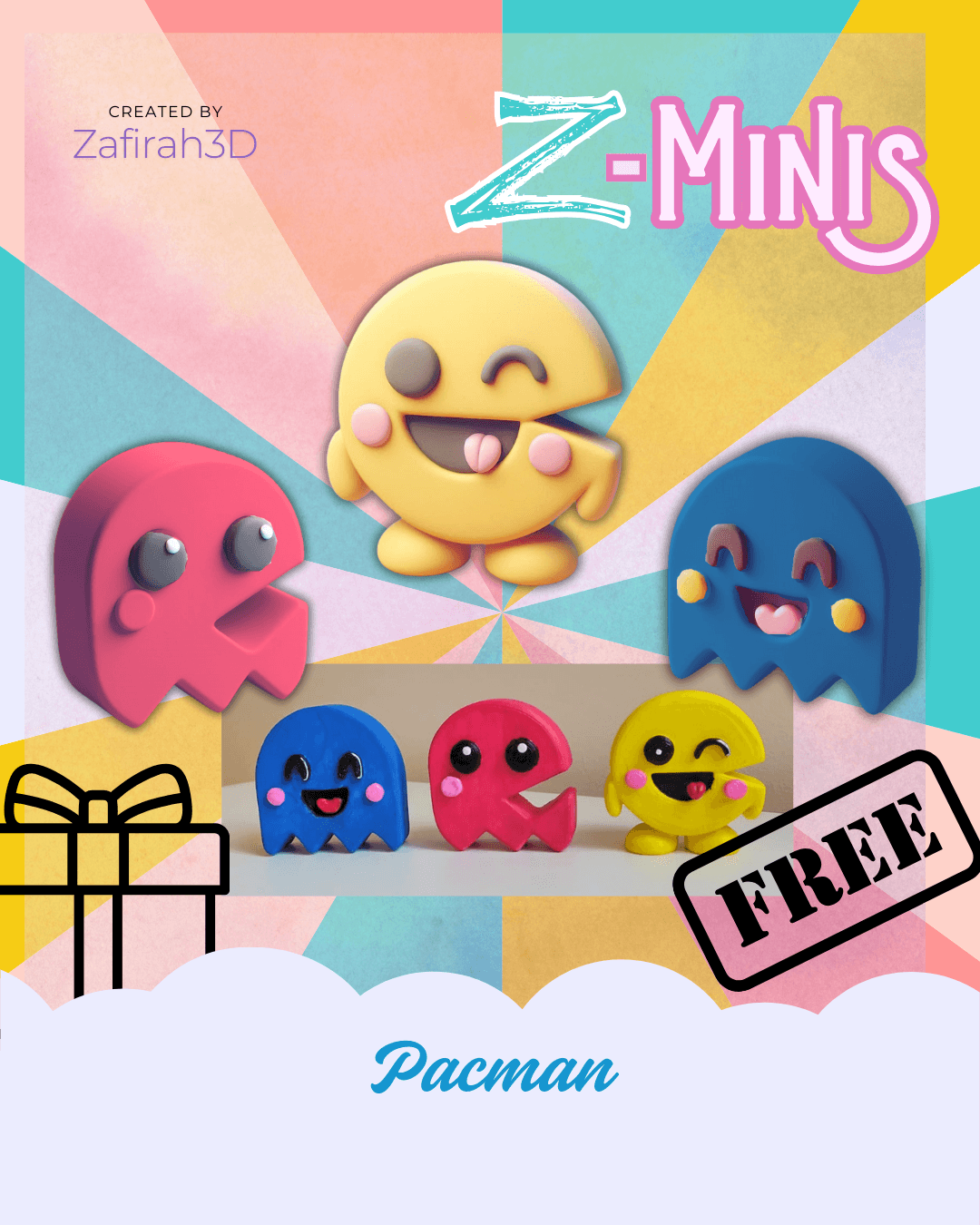 FREE Z-MINIS PACMAN 3d model