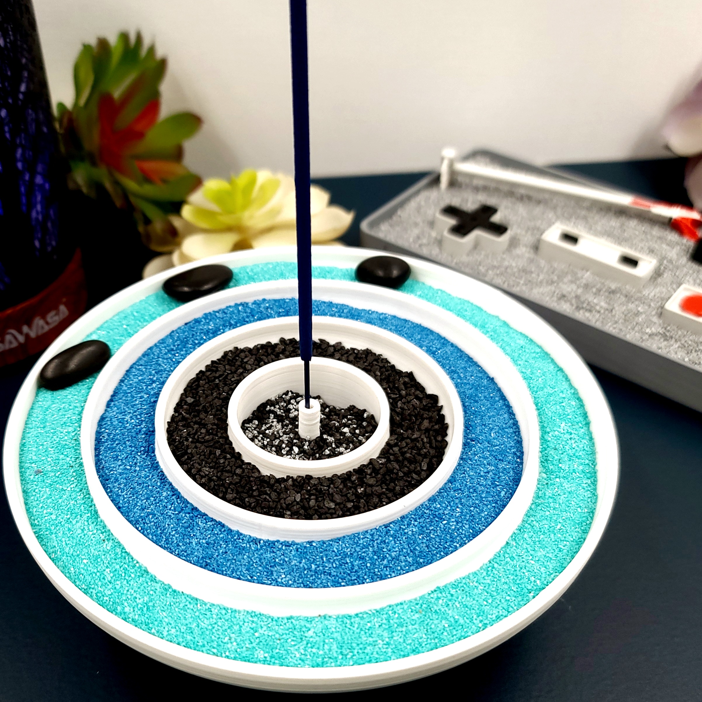 Zen Rings Incense Burner 3d model