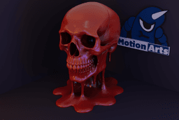 Cranio escorrendo sangue.stl 3d model